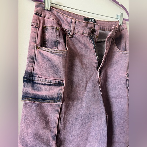 AKIRA Dusty Pink Cargo Pants - Picture 2 of 7